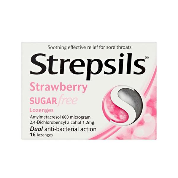 Strepsils Strawberry Sugar Free