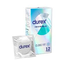 Durex Invisible Close Fit Condoms - 12 Pack