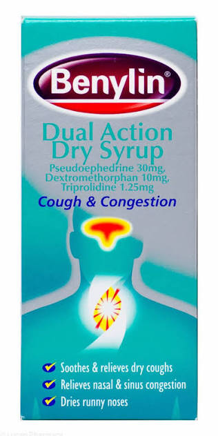 Benylin Dual Action Dry Syrup Cough & Congestion - 100ml