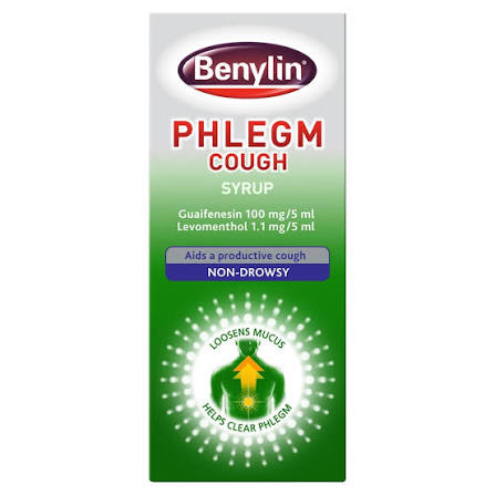 Benylin Phlegm Cough Syrup Non Drowsy - 125ml