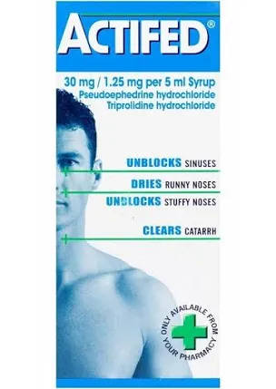 Actifed 30mg/1.25 - 100ml