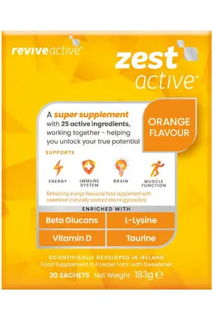 Revive Active Zest Active Orange Flavour - 20 Sachets