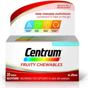 Centrum  Fruity Chewables - 30 Chewable Tablets