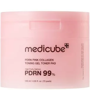 Medicube  PDRN Pink Peptide Collagen Toning Gel Toner Pads