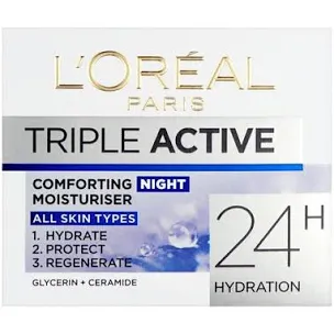 L’Oréal Triple Active Comfortitng Night Moisturiser - 50ml