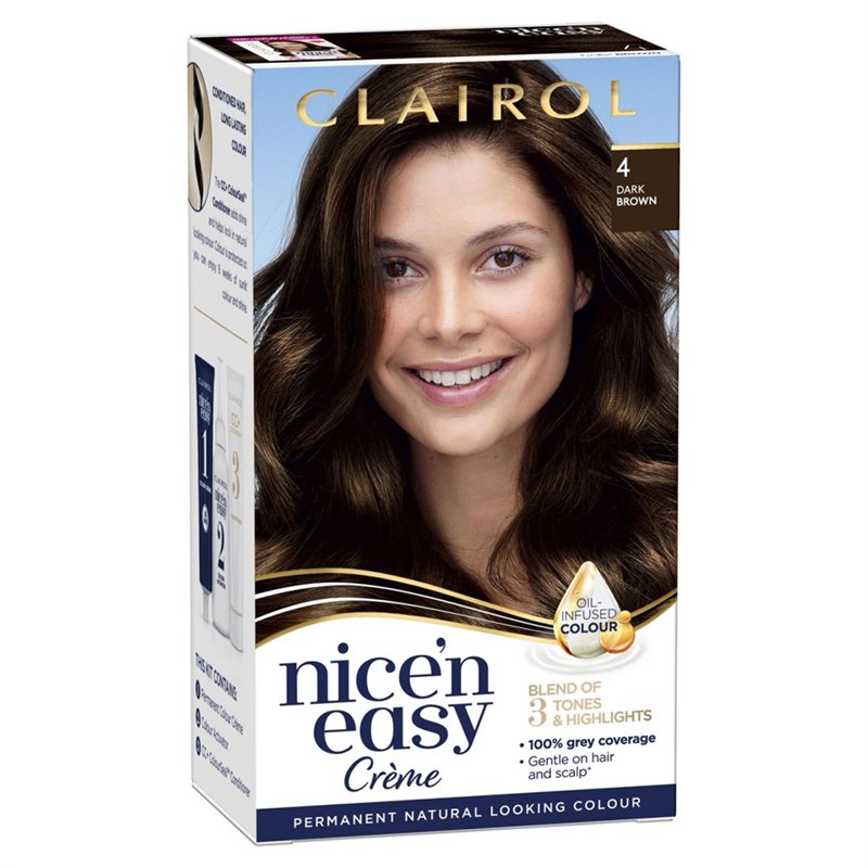 Clairol Nice’n Easy Dark Brown 4