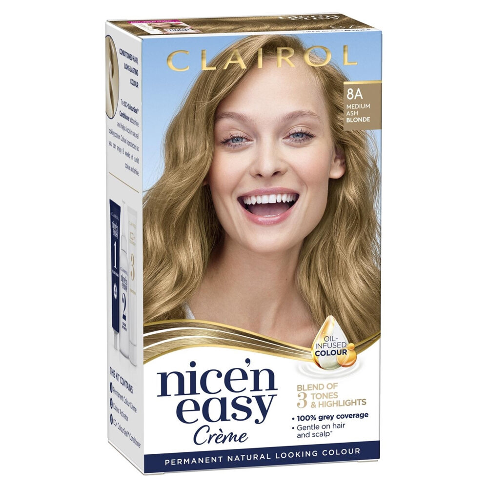 Clairol Nice’n Easy Medium Ash Blonde 8A