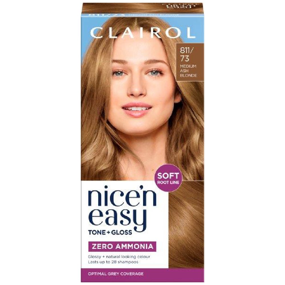 Clairol Nice’n Easy No Ammonia Medium Ash Blonde 811/73