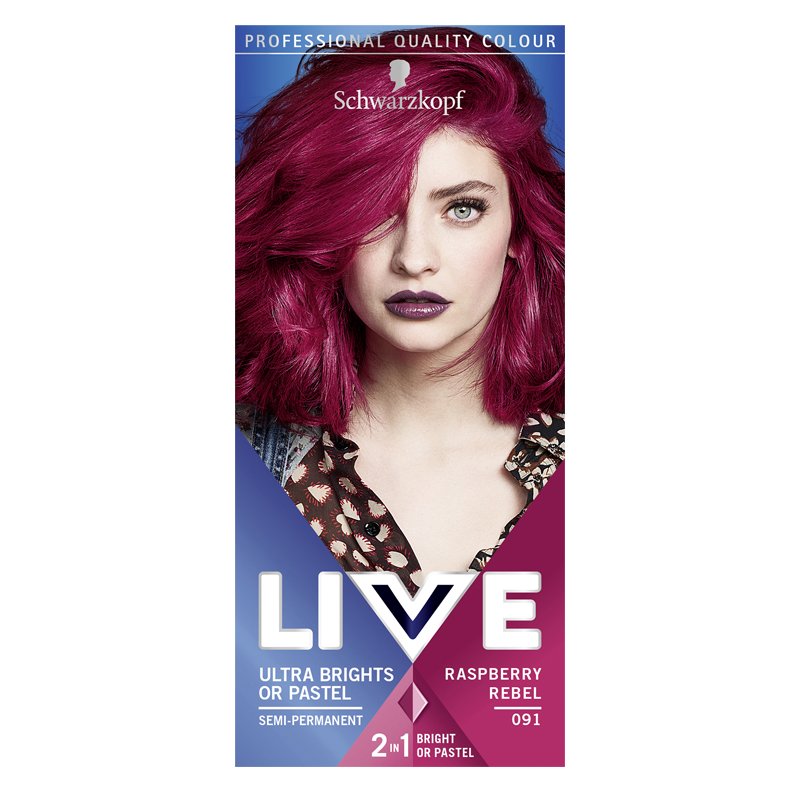 Schwarzkopf Live Raspberry Rebel 091