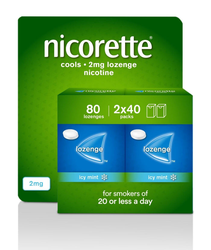 Nicorette Lozenges 2mg icy mint 40x2