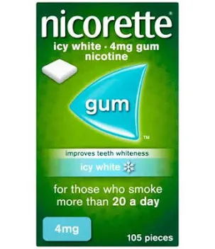 Nicorette Gum 4mg icy white 105