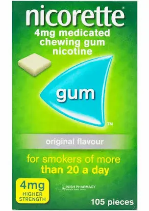 Nicorette Gum 4mg Original 105