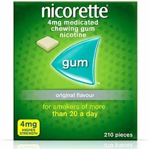 Nicorette Gum 4mg Original 210