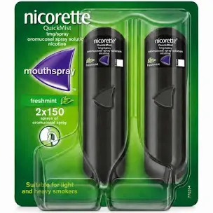 Nicorette quick mist 1mg fresh mint 150x2