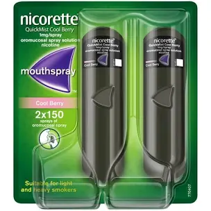 Nicorette quick mist 1mg cool berry 150x2