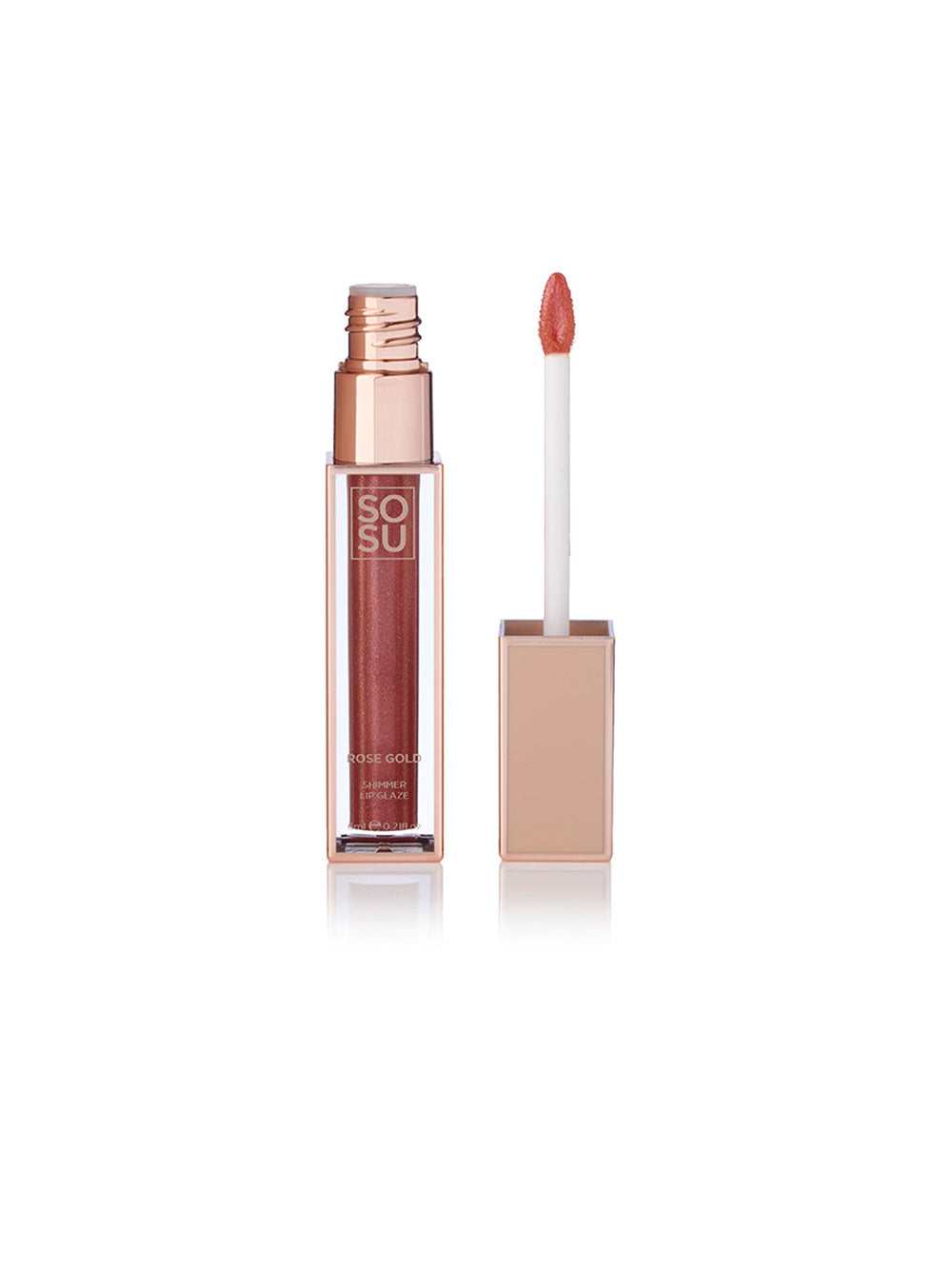 SOSU Shimmer Lip Glaze - Rose Gold