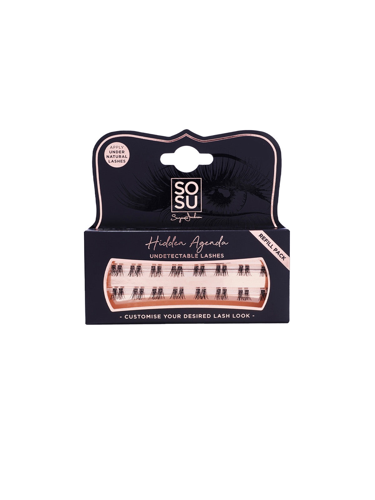 SOSU Hidden Agenda Undetectable Lashes Black - 14mm