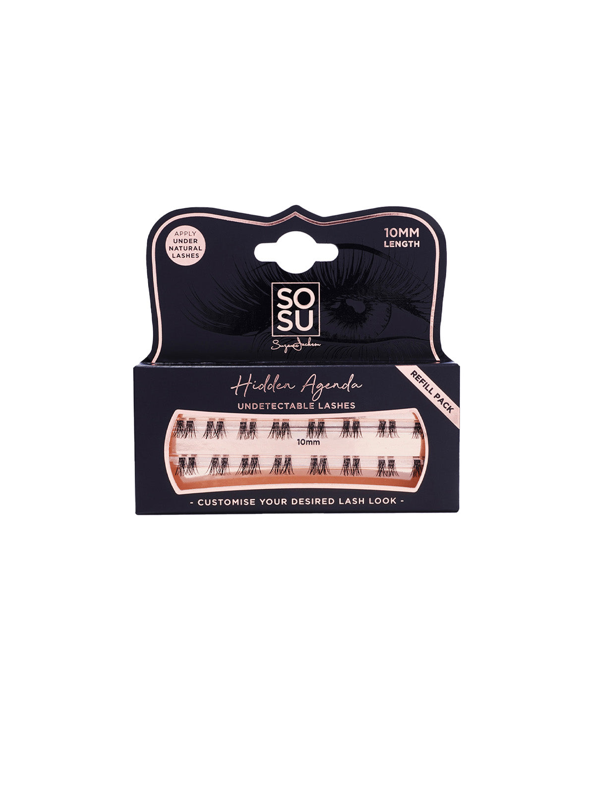 SOSU Hidden Agenda Undetectable Lashes Black - 10mm