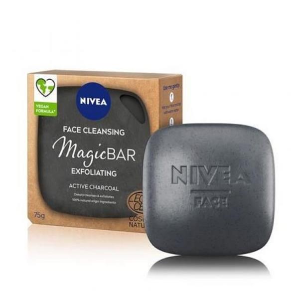 Nivea Magicbar Exfoliating Charcole Cleansing Bar - 75g