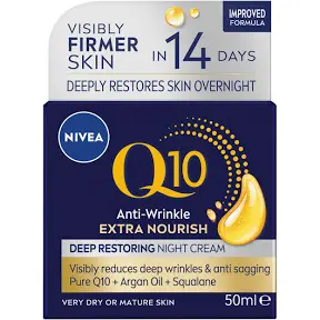Nivea Q10 Power Anti-Wrinkle and Firming Night Cream - 50ml