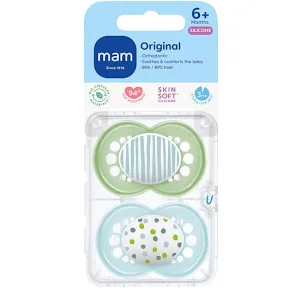 Mam Original Silicone Soothers 6+ Months - 2 Pack
