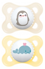 Mam Original Silicone Soothers 0-6 Months - 2 Pack