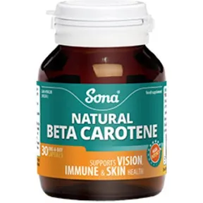 Sona Natural Beta Carotene - 60 Tablets