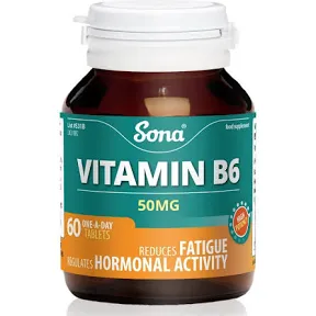 Sona Vitamin B6 50mg - 60 Tablets