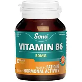 Sona Vitamin B6 50mg - 30 Tablets