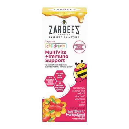 ZARBEE’S multivits + immune support - 120ml