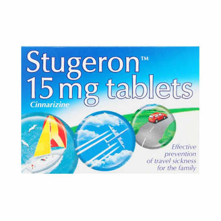 Stugeron 15mg tablets - 15 tablets