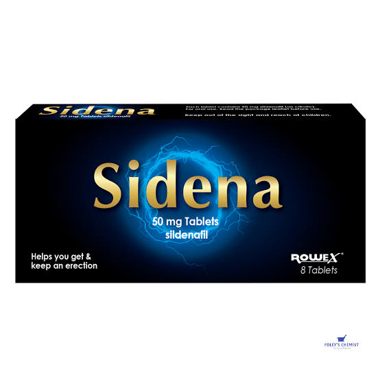 Sidena 50mg Sildenafil Tablets 8 Pack