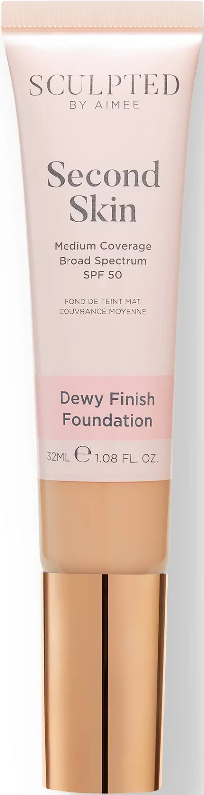 Sculpted By Aimee Second Skin Dewy Finish Foundation - 5.0 Tan