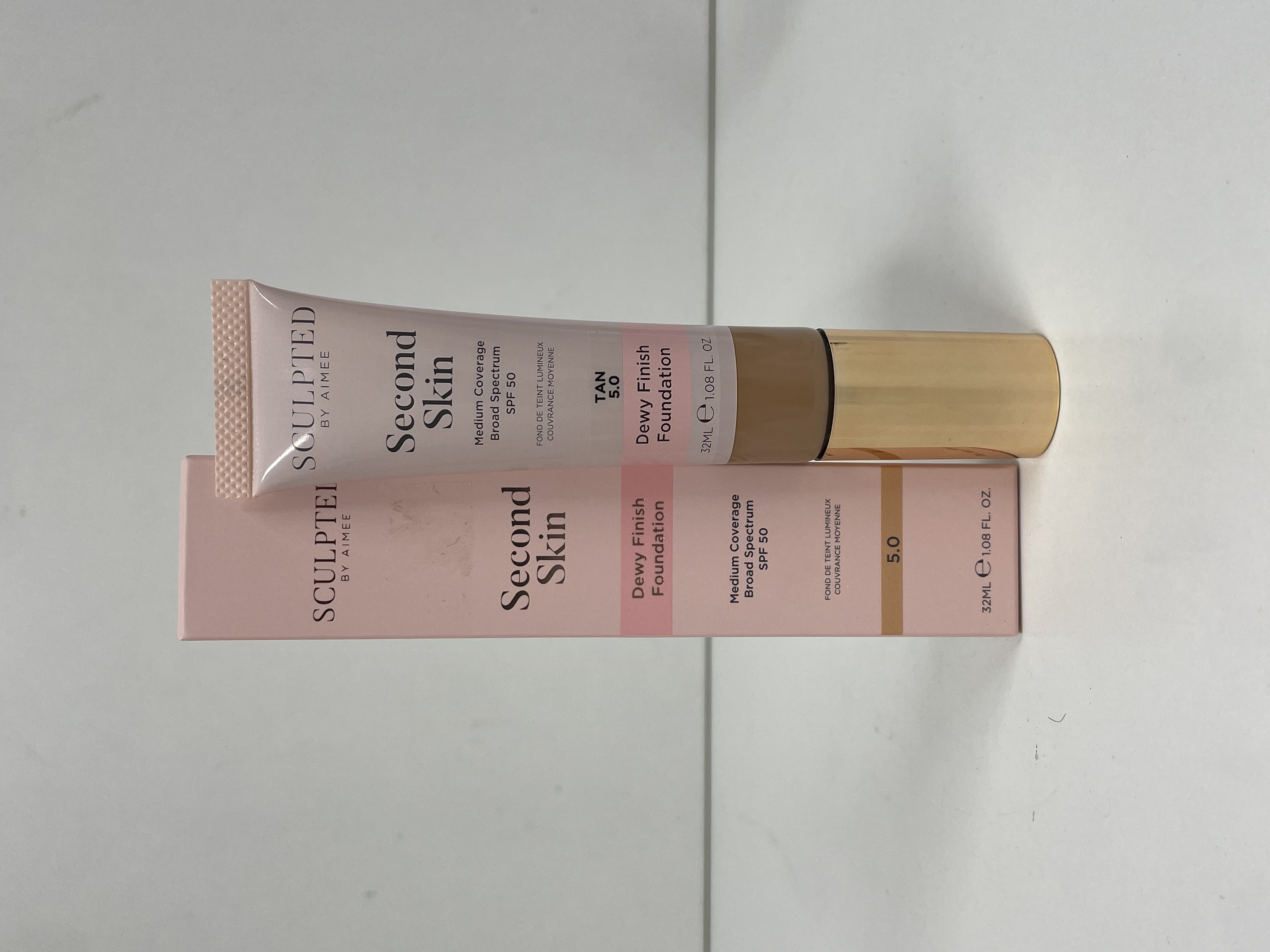 Sculpted By Aimee Second Skin Dewy Finish Foundation - 5.0 Tan