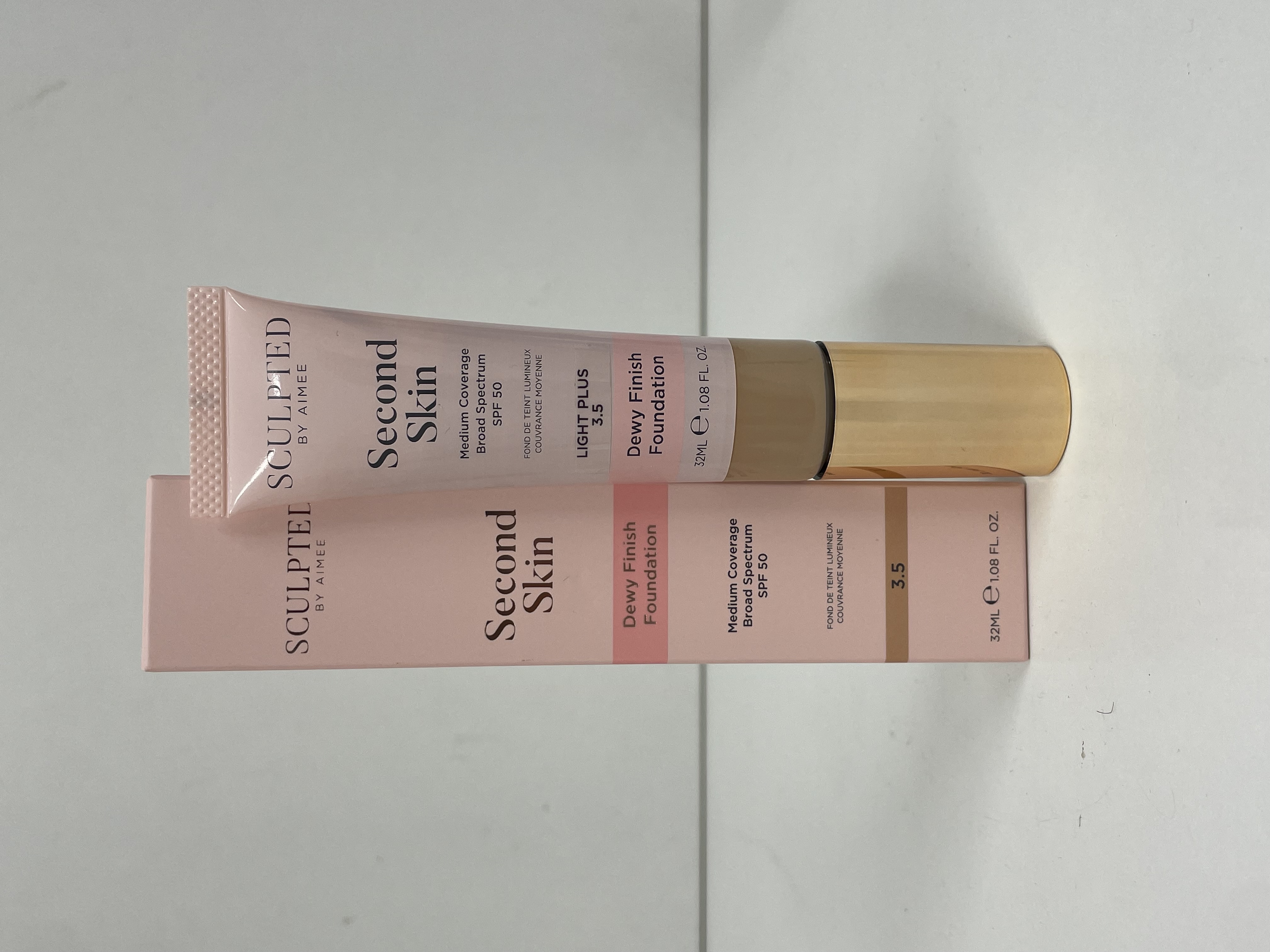 Sculpted By Aimee Second Skin Dewy Finish Foundation - 3.5 Light Plus