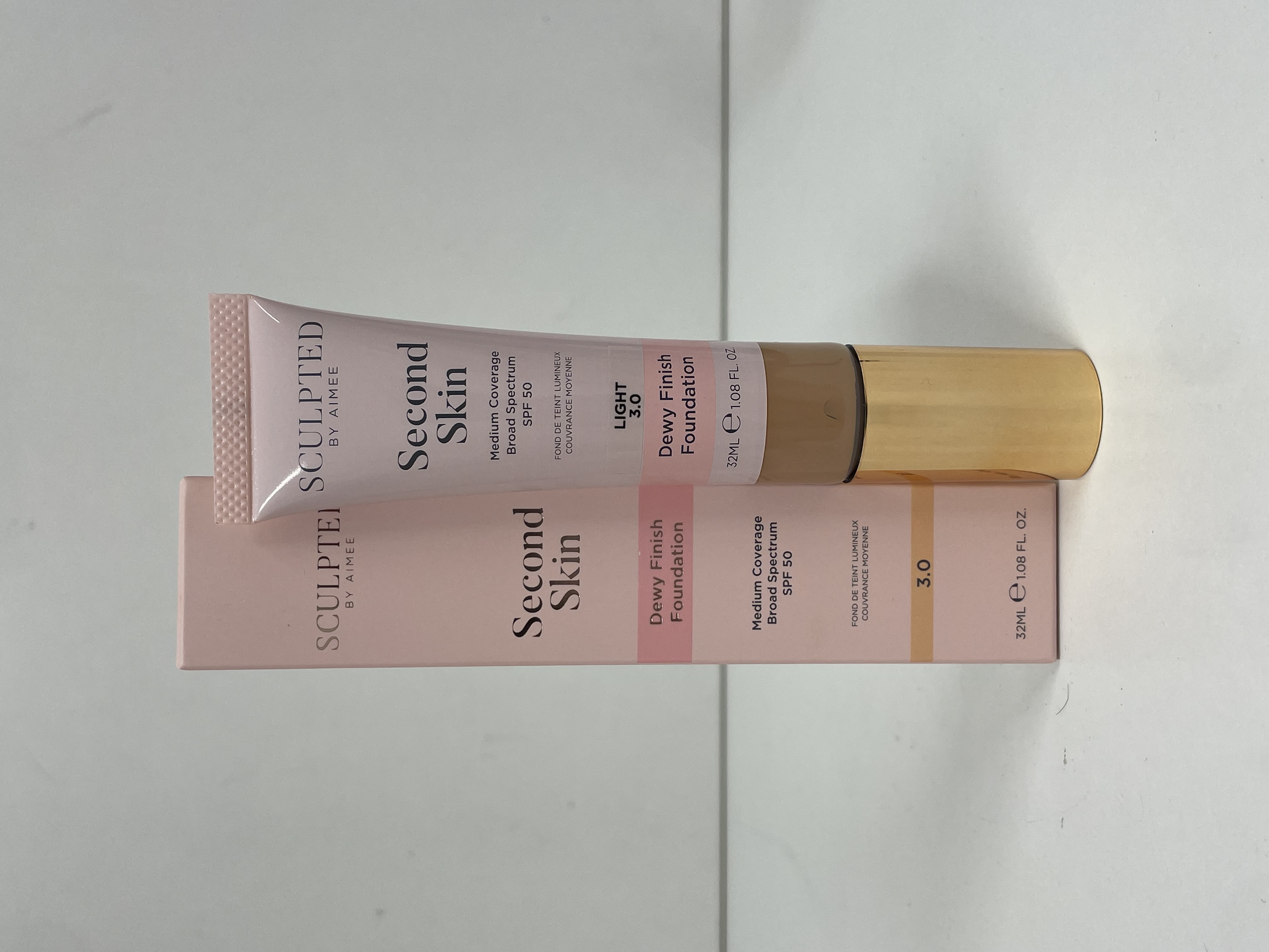 Sculpted By Aimee Second Skin Dewy Finish Foundation - 3.0 Light