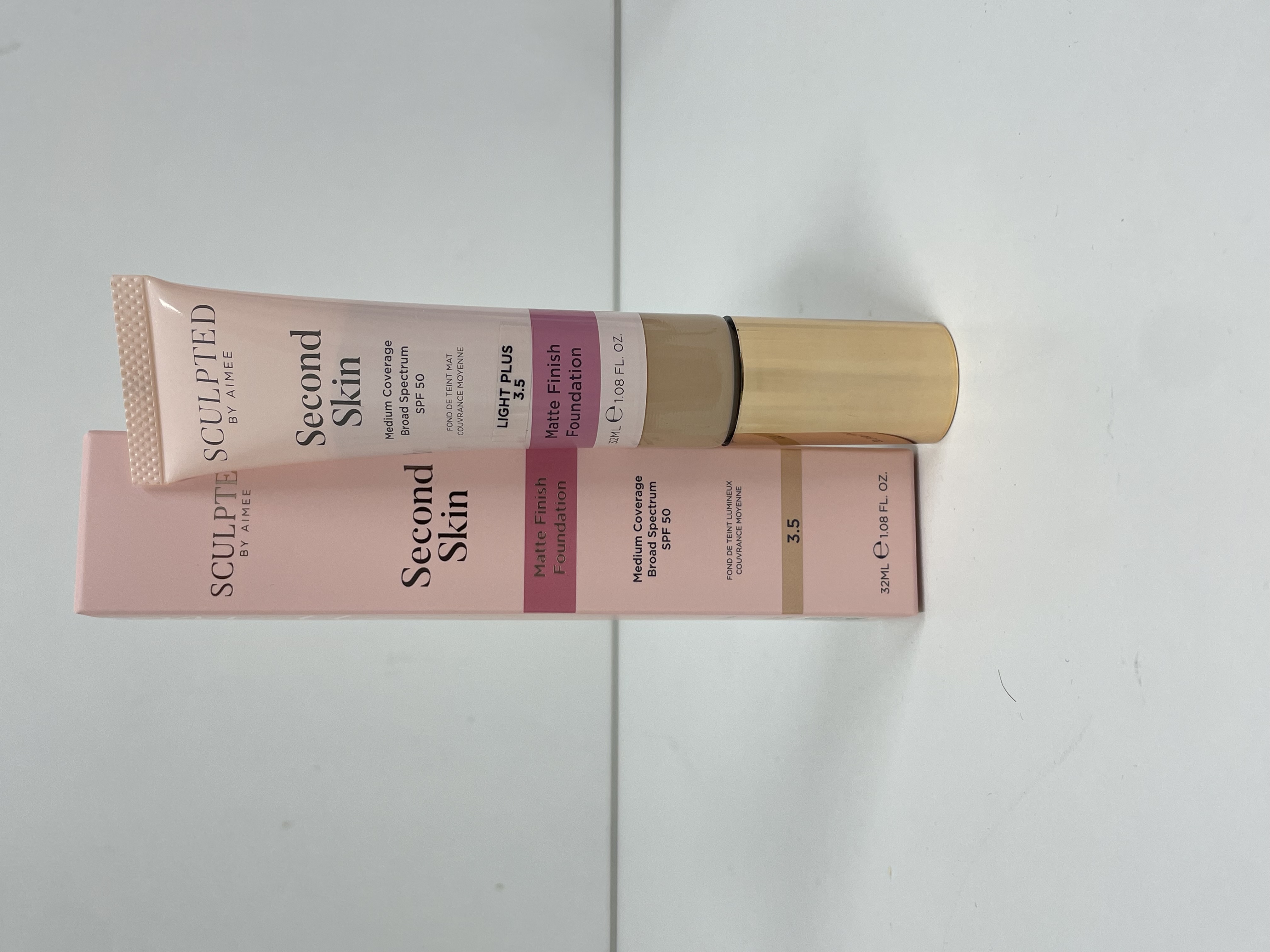 Sculpted By Aimee Second Skin Matte Finish Foundation - 3.5 Light Plus