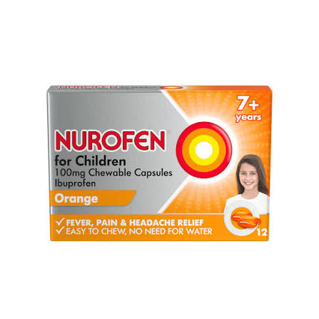 Nurofen chewable capsules - 12 pack