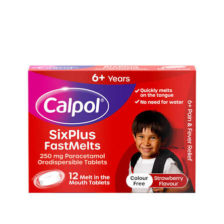 Calpol six plus fast melts - 12 pack
