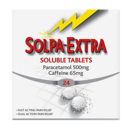 Solpa-Extra Soluble 500/65mg Tablets - 24 Pack