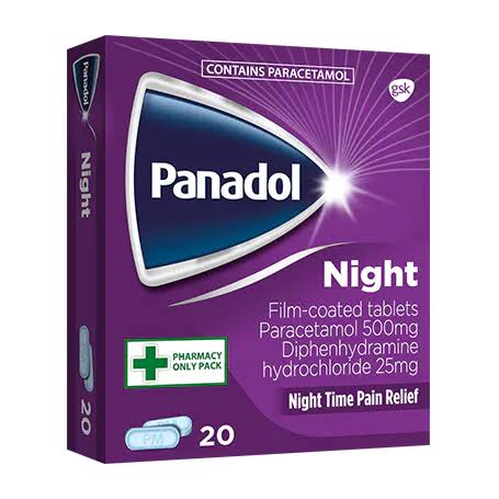 Panadol Night 500mg/25mg tablets - 20 pack