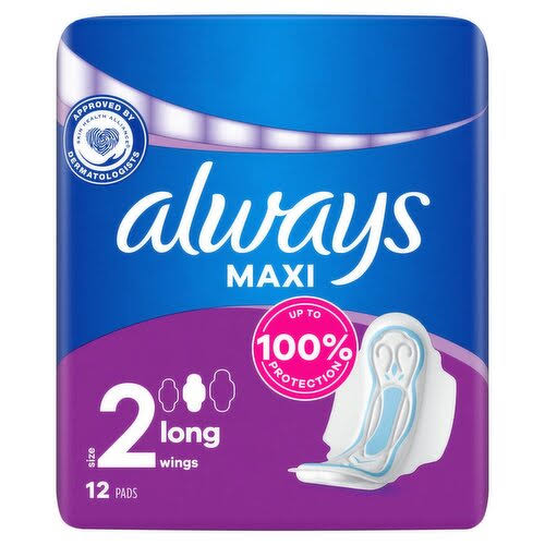 Always Maxi Pads - 12 Pads