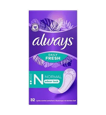 Always Daily Fresh Normal Pantyliners - 32 pack