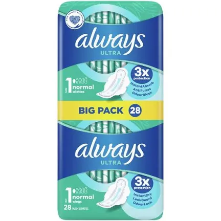 Always Ultra Day Pads Economy Pack - 28 pads
