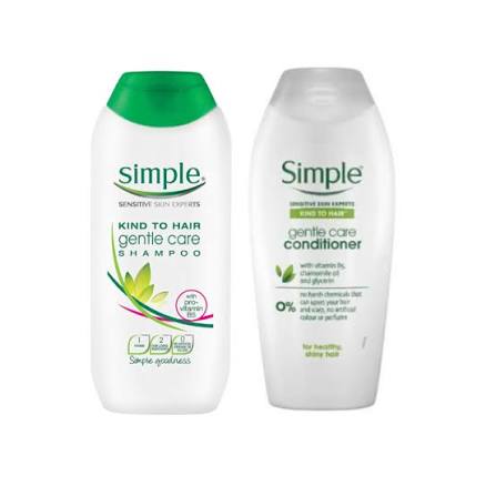 Simple Twin Pack Shampoo and Conditioner