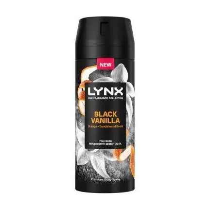 Lynx Black Vanilla Premium Body Spray - 150ml