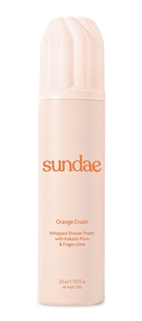 Sundae Shower foam Orange Crush with Kakadu Plum + Finger lime