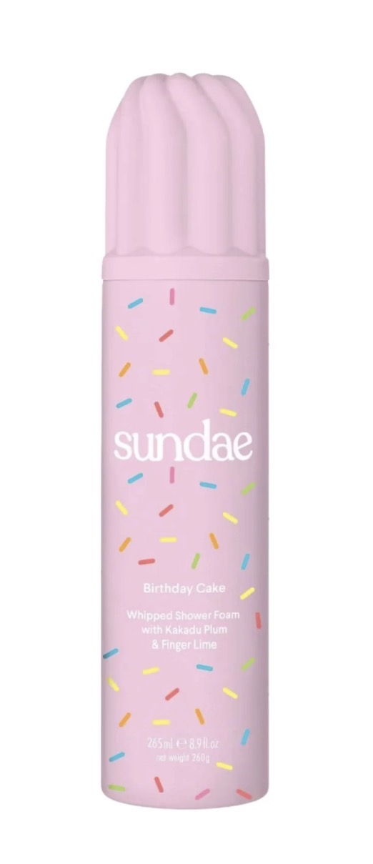 Sundae Shower foam  Birthday Cake with Kakadu Plum + Finger lime